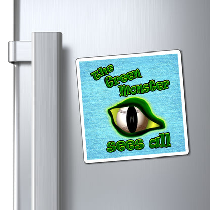 green monster - Magnets - (faded blue)