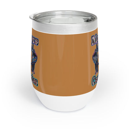 em cee squared - Chill Wine Tumbler (light brown)
