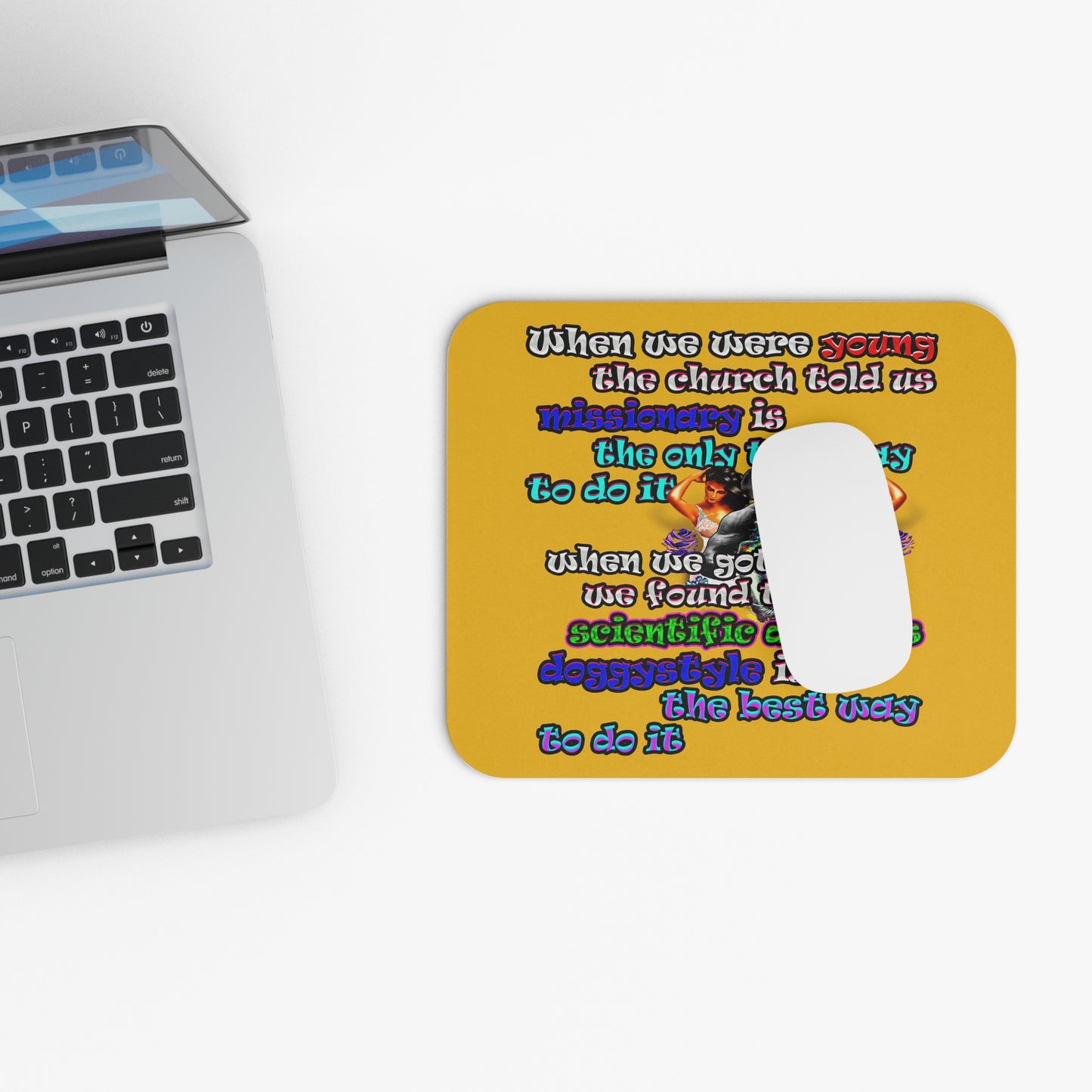 doggystyle - Mouse Pad (Rectangle) (yellow)