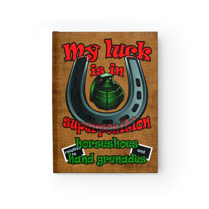 my luck - journal-blank (brown papyrus)