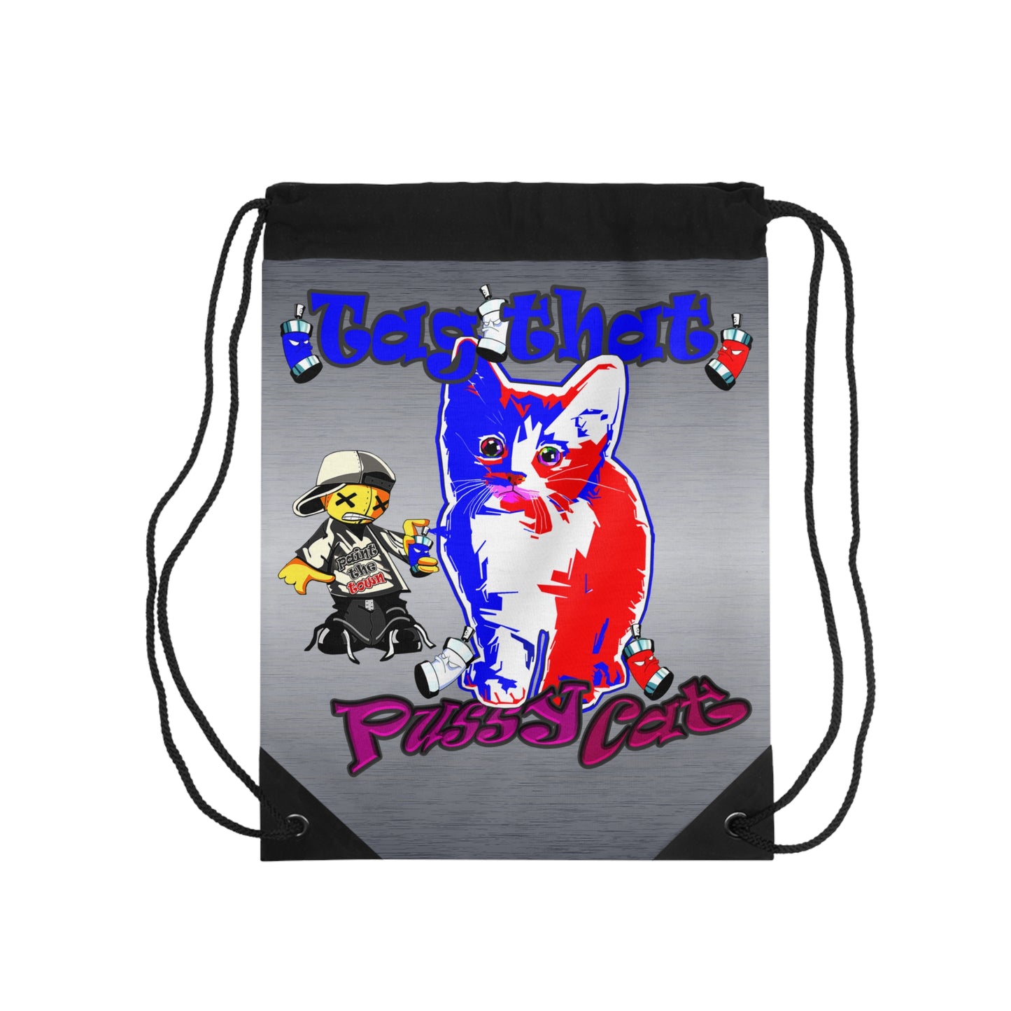 tag that - Drawstring Bag (brushed nickel)
