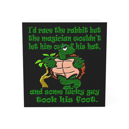 turtle race - note cube (black)
