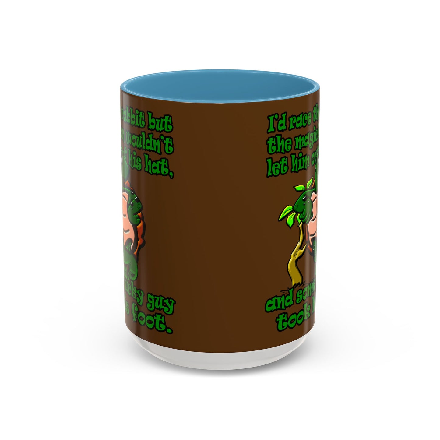 turtle race - Accent Mug (brown)