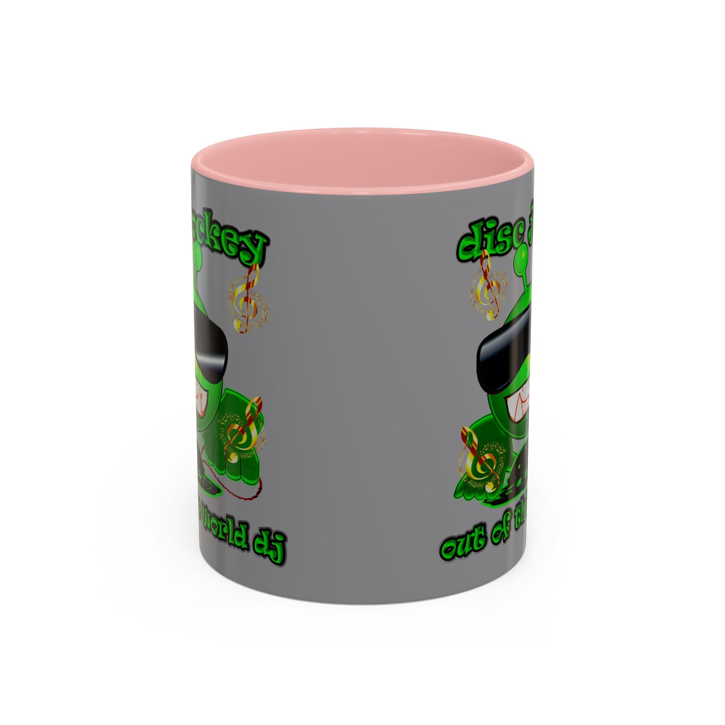 disc jockey - Accent Mug (grey)