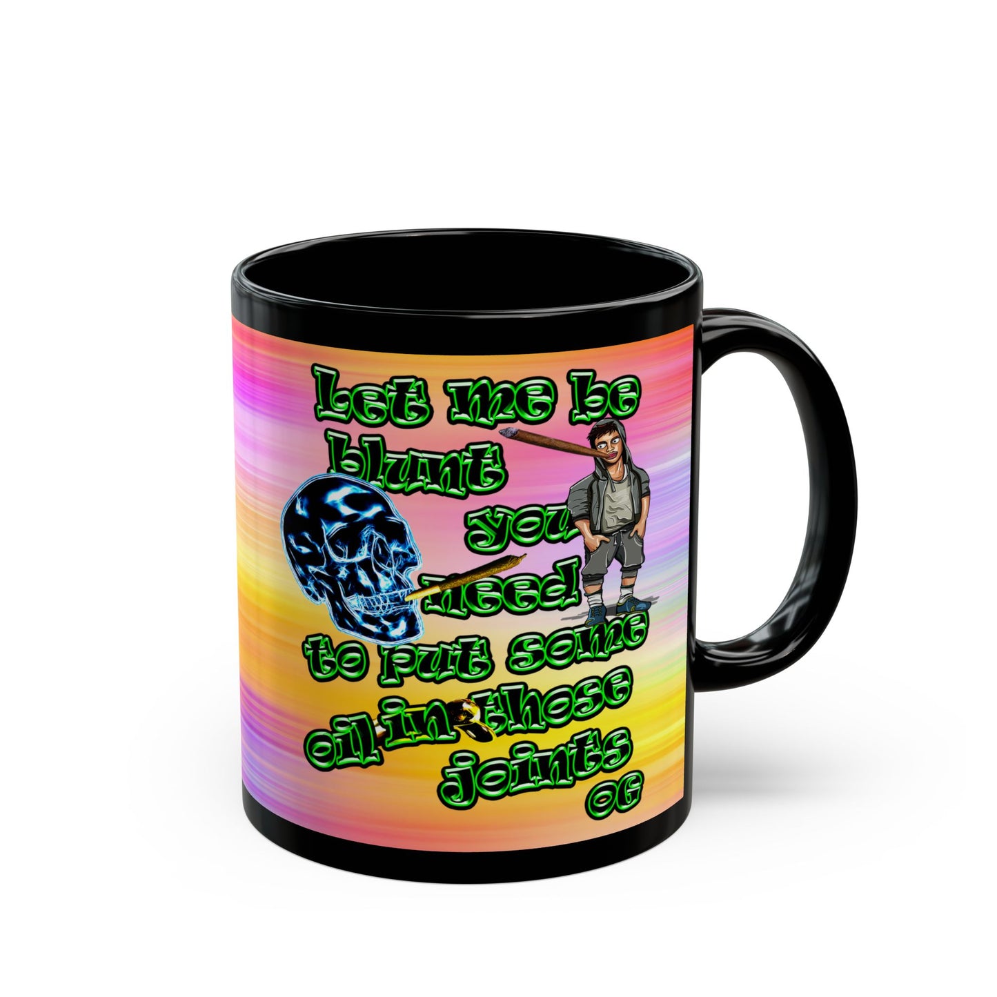 og - Black Mug (color blur)