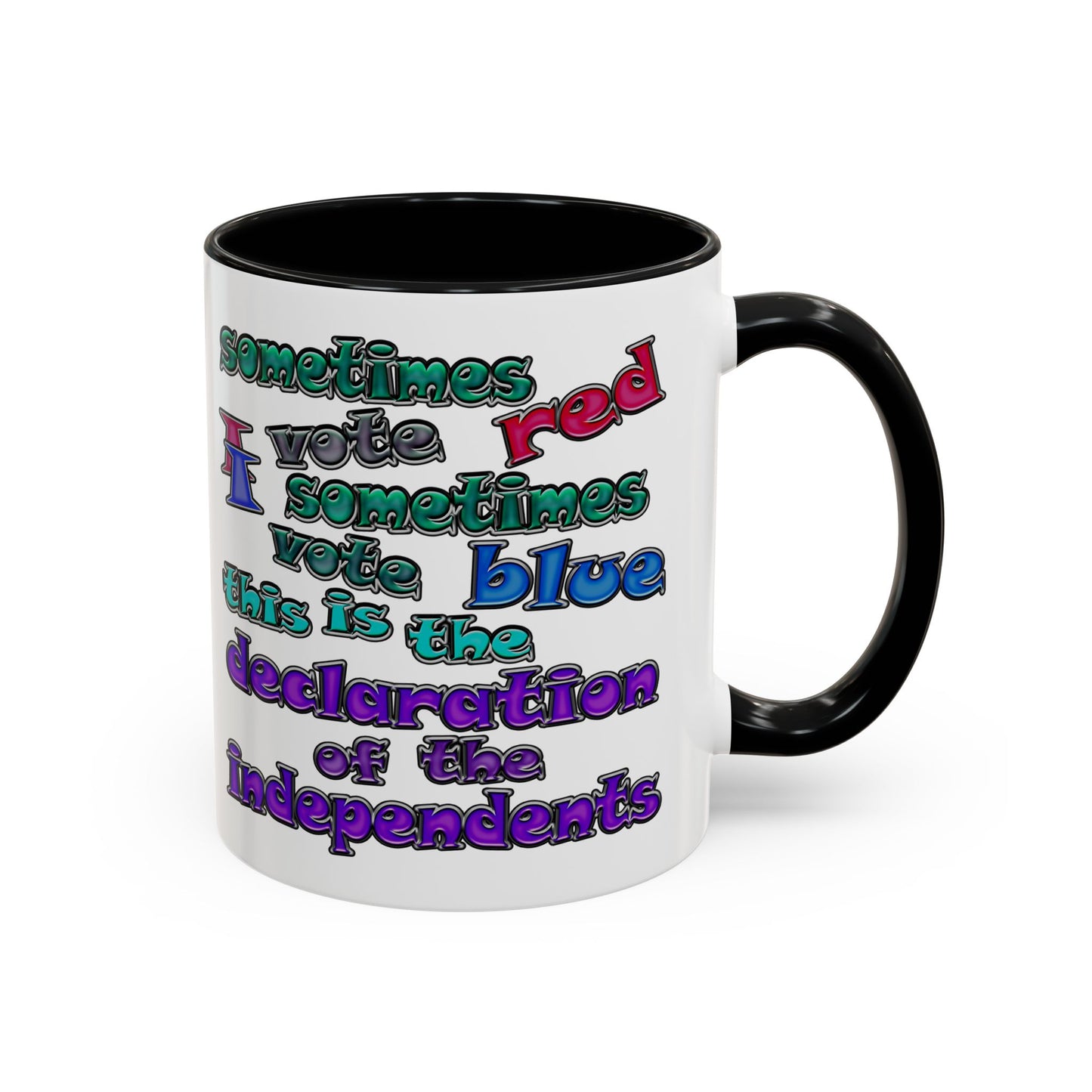 declaration of the independents - Accent Mug (white)