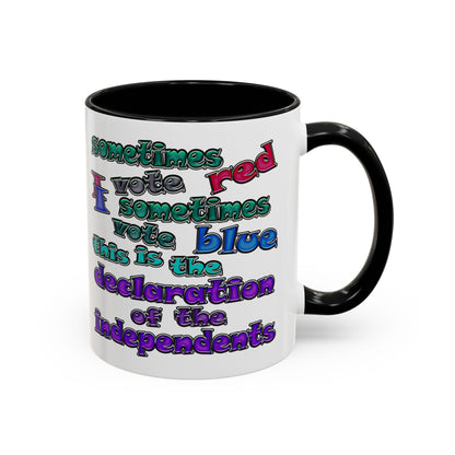 declaration of the independents - Accent Mug (white)