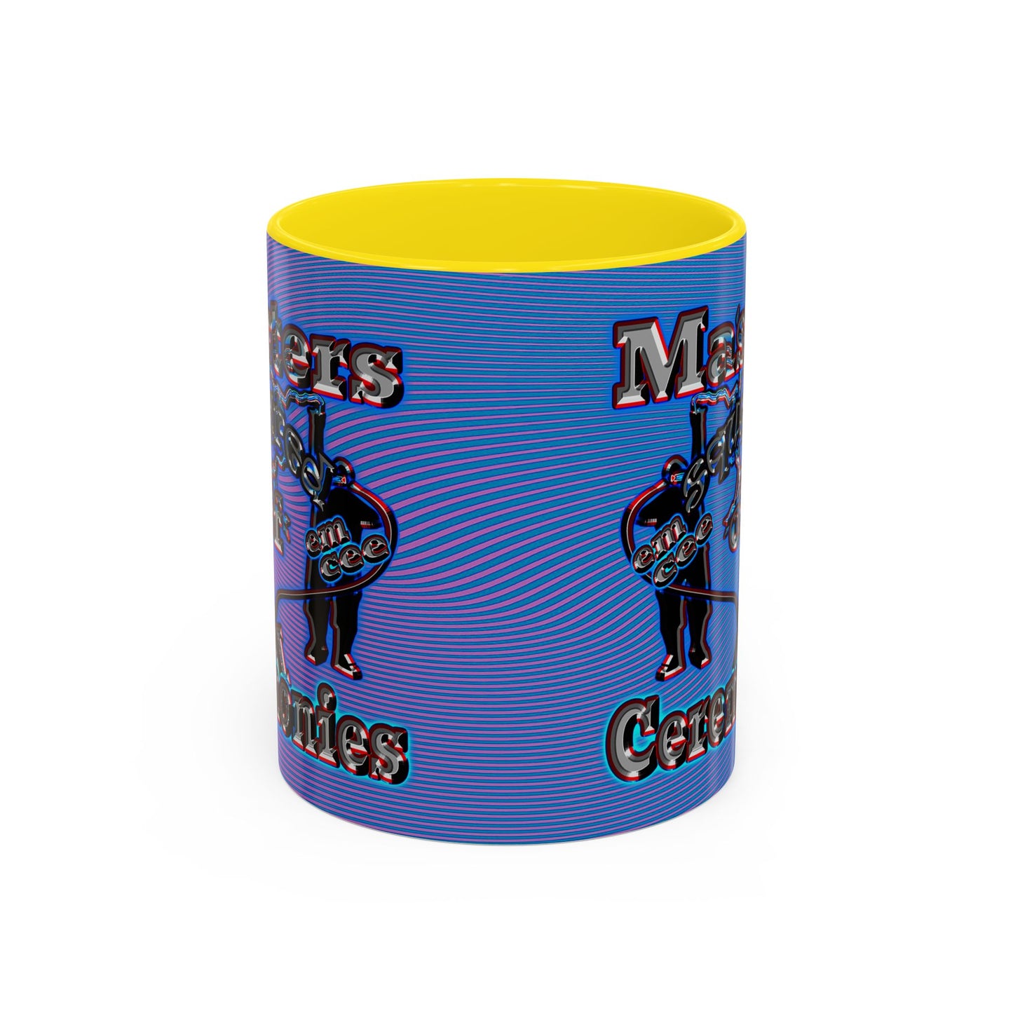 em cee squared - Accent Mug (light blue-purple wave)