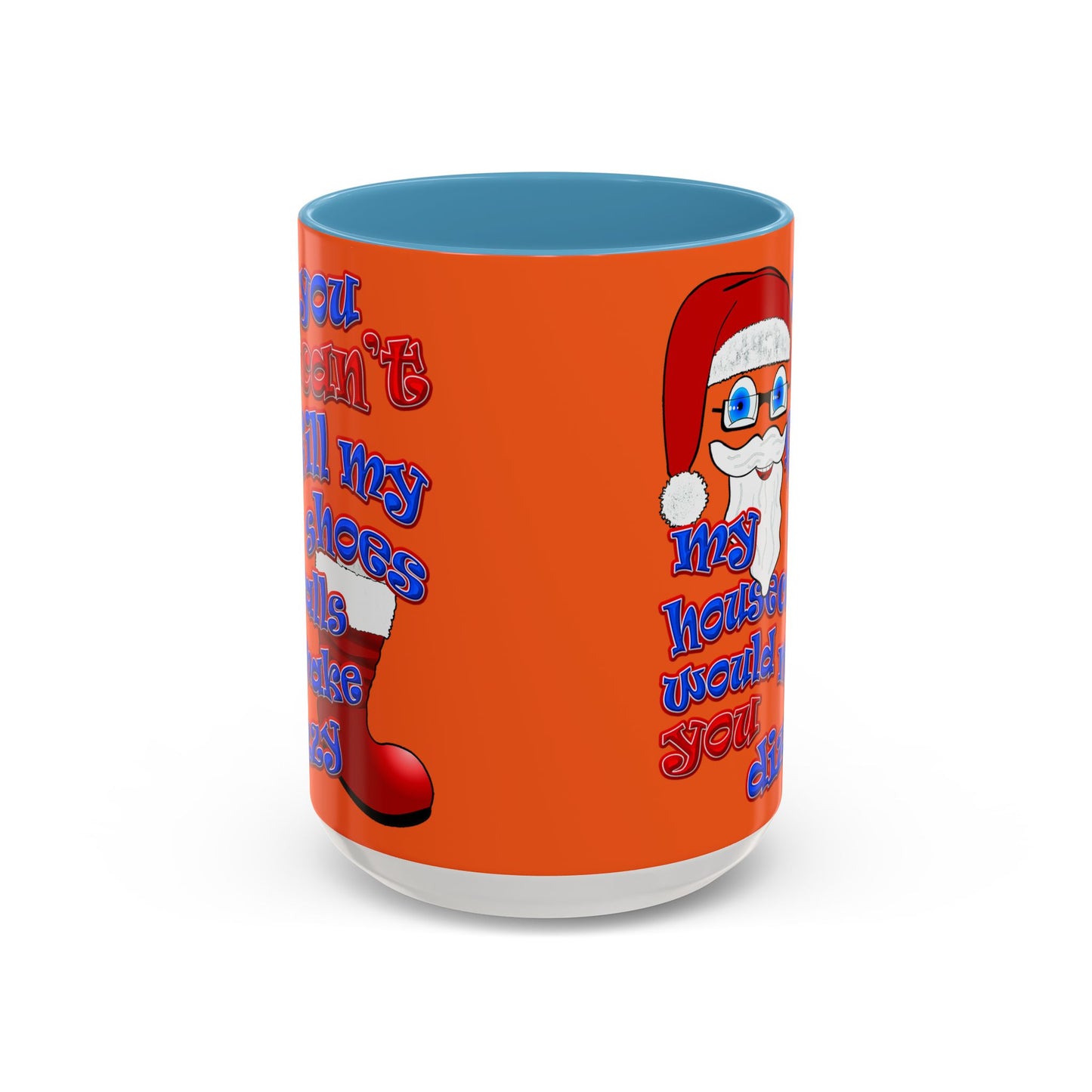 santa's shoes - Accent Mug (orange)