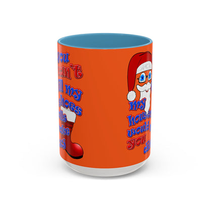 santa's shoes - Accent Mug (orange)
