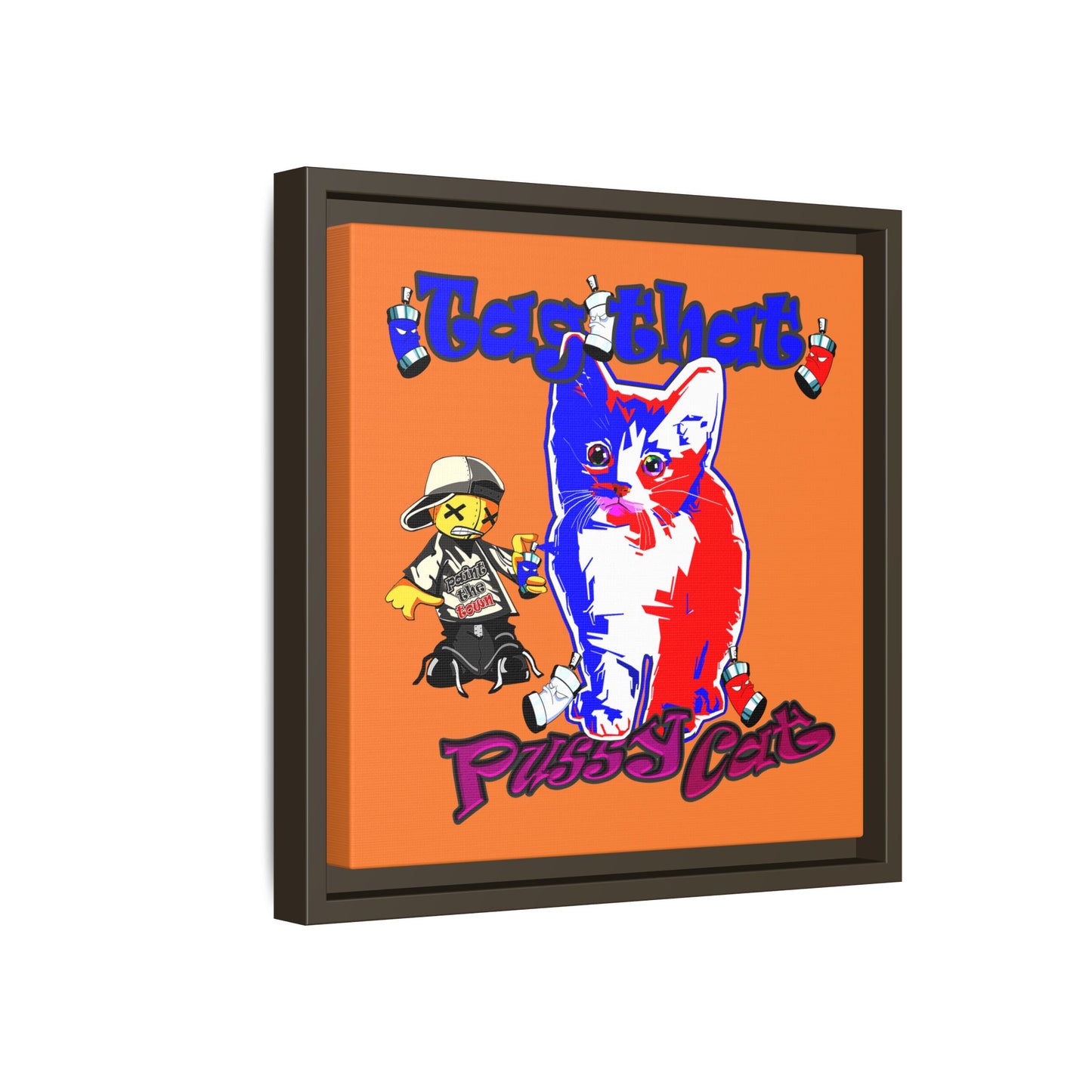 tag that - framed canvas art (crusta)