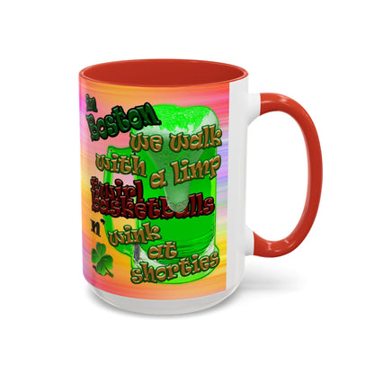 celtics logo - Accent Mug (color blur)