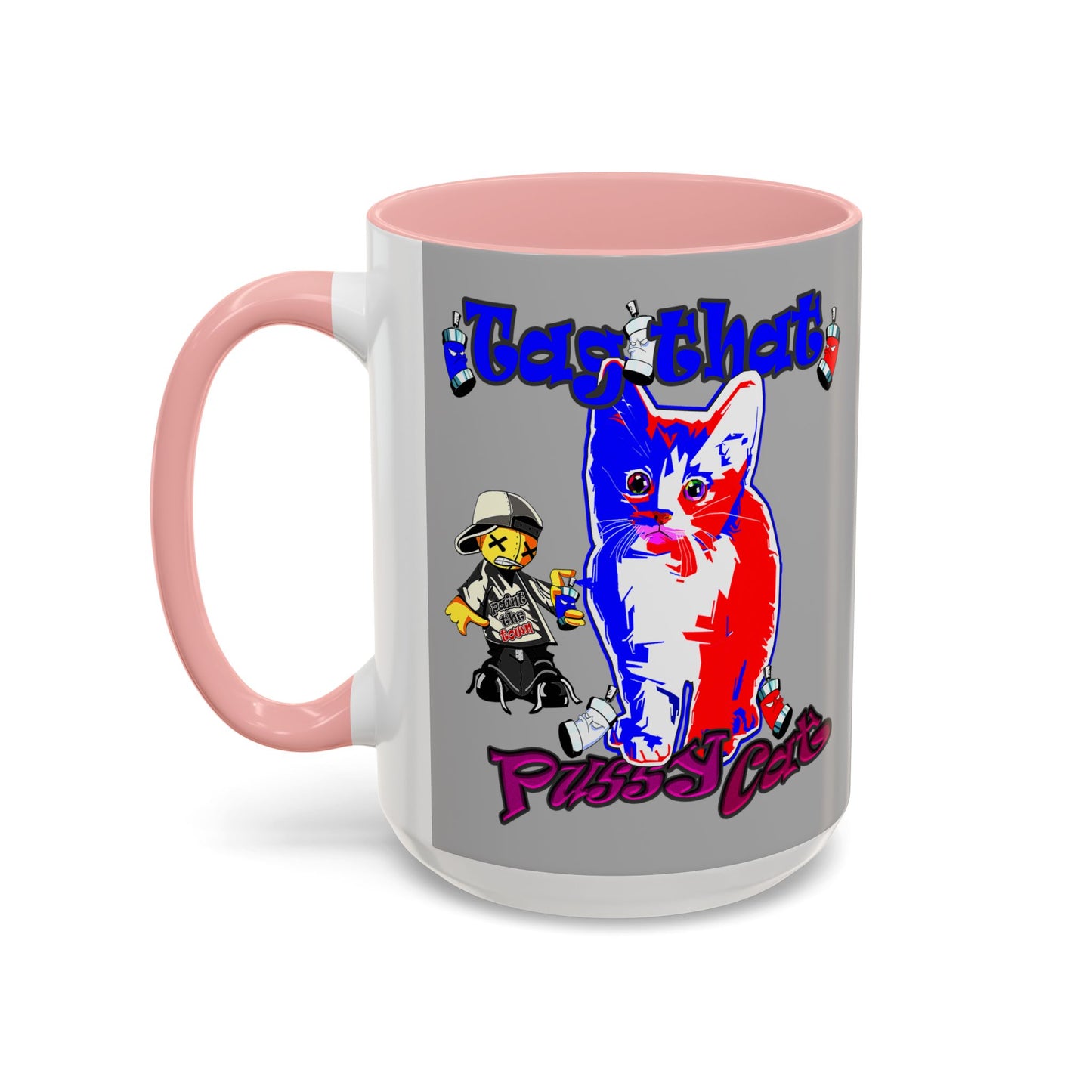 tag that - Accent Mug (light grey)