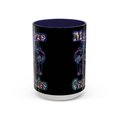 em cee squared - Accent Mug (black)