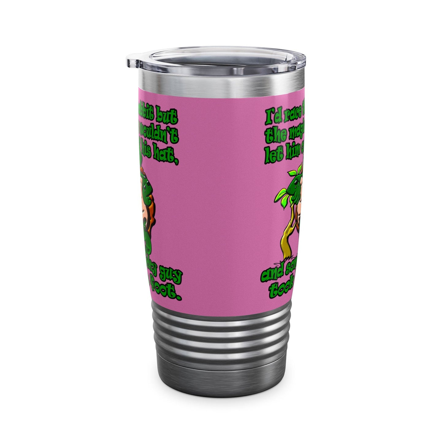 turtle race - Ringneck Tumbler, 20oz (light pink)