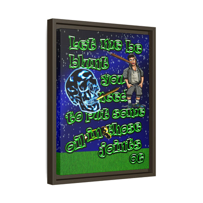 og - framed canvas art ('snoops' background)