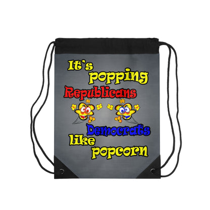 popping like popcorn - Drawstring Bag (grey-light grey)