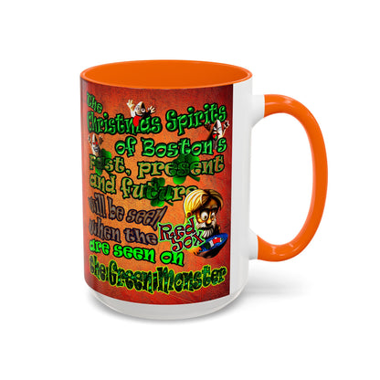 christmas spirits of boston - Accent Mug (burnt orange)