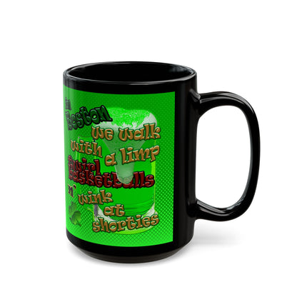 celtics logo - Black Mug (logo green)
