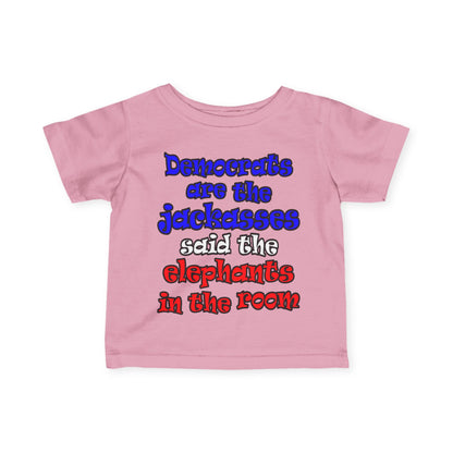 donkeys and elephants - Infant Fine Jersey Tee
