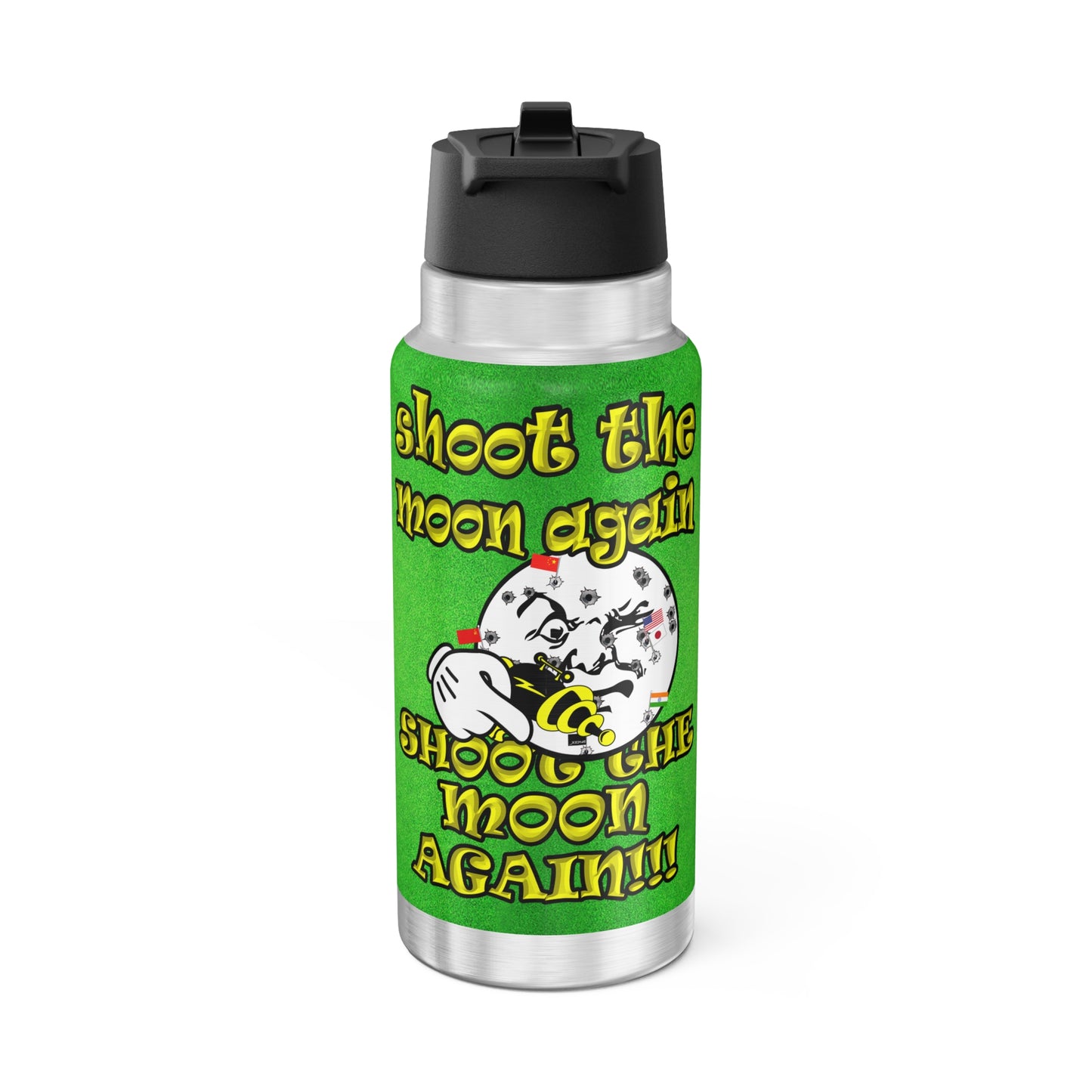 shoot the moon again - Gator Tumbler, 32oz  (green turf)