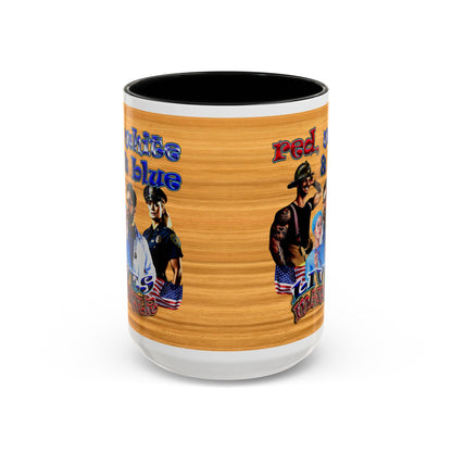rw&b lives matter - Accent Mug (butterscotch wood finish)
