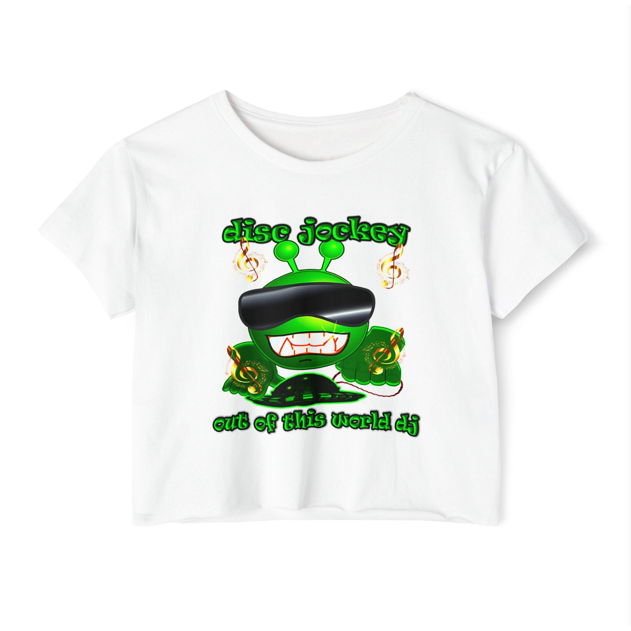 disc jockey - Women's Festival Crop Top