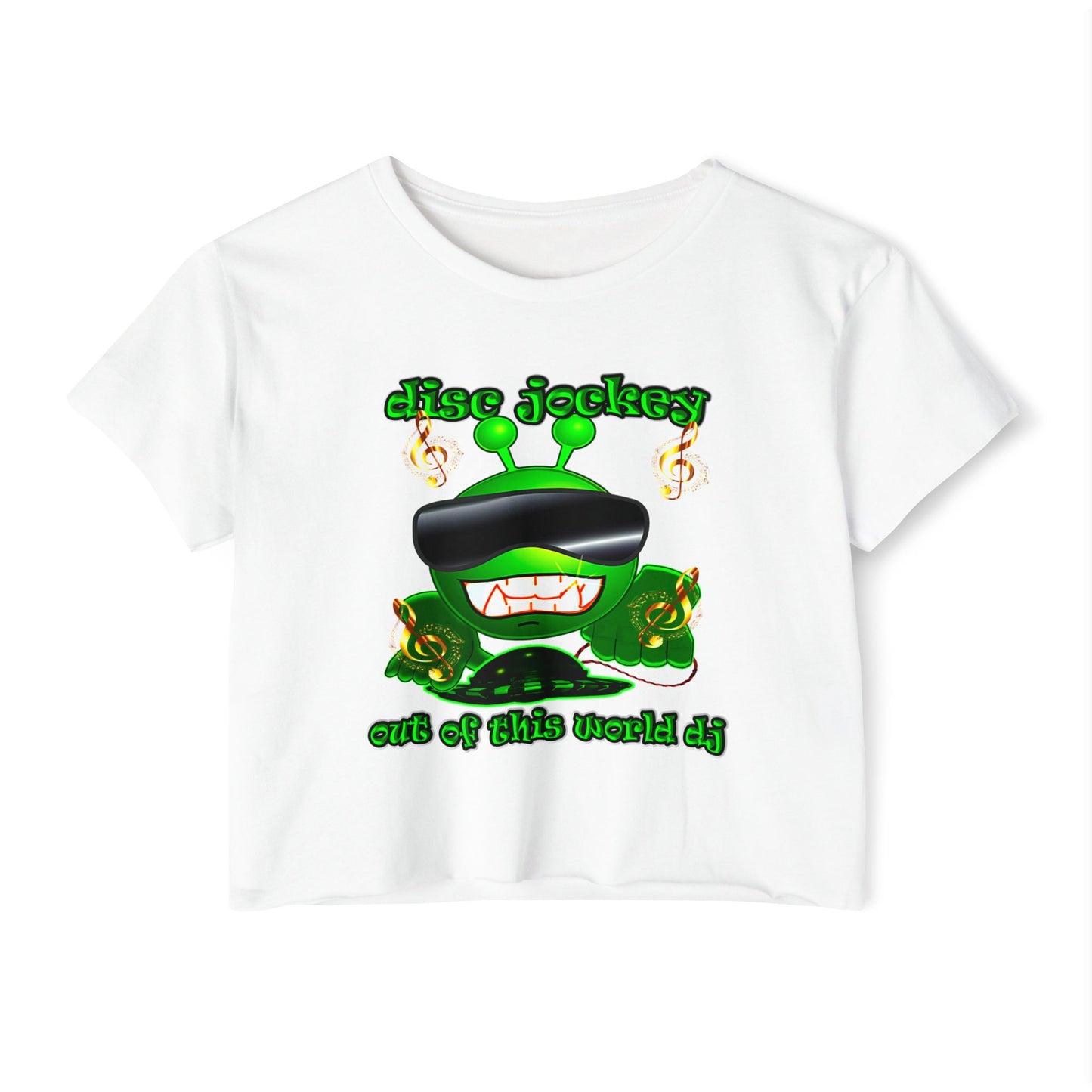 disc jockey - Women's Festival Crop Top