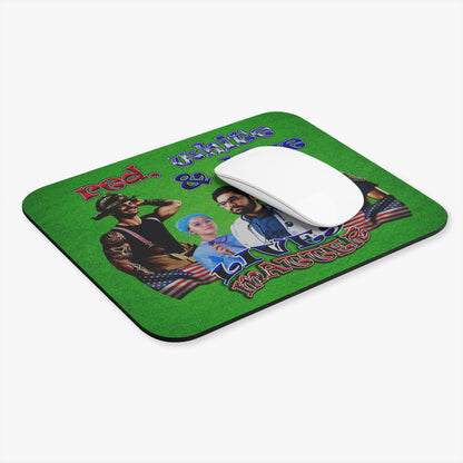rw&b lives matter - Mouse Pad (Rectangle) (green turf)