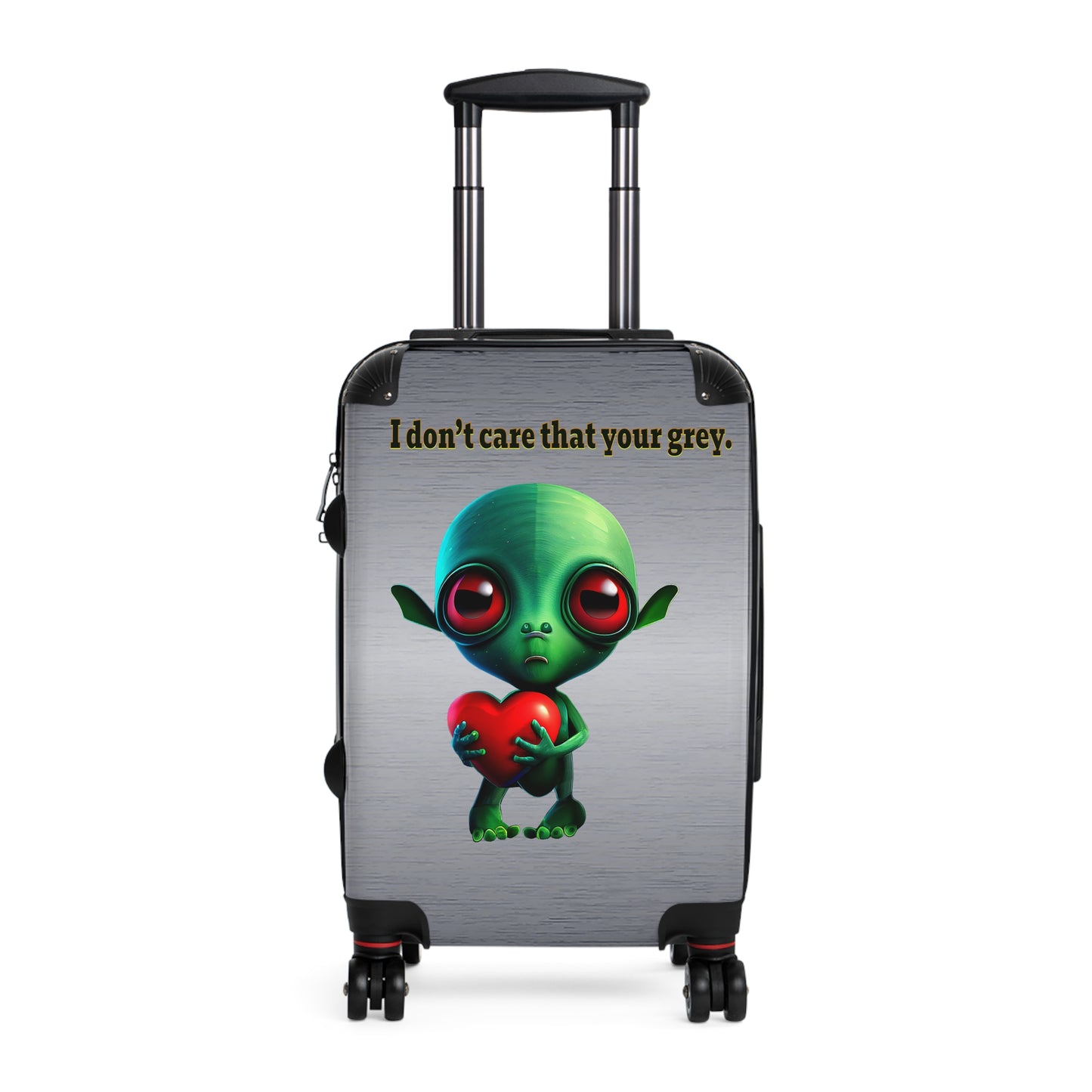 I don't care that your grey - Suitcase (brushed nickel)