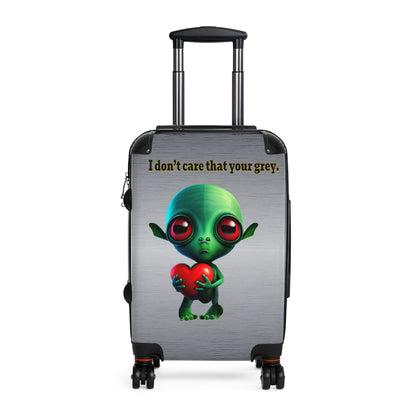 I don't care that your grey - Suitcase (brushed nickel)