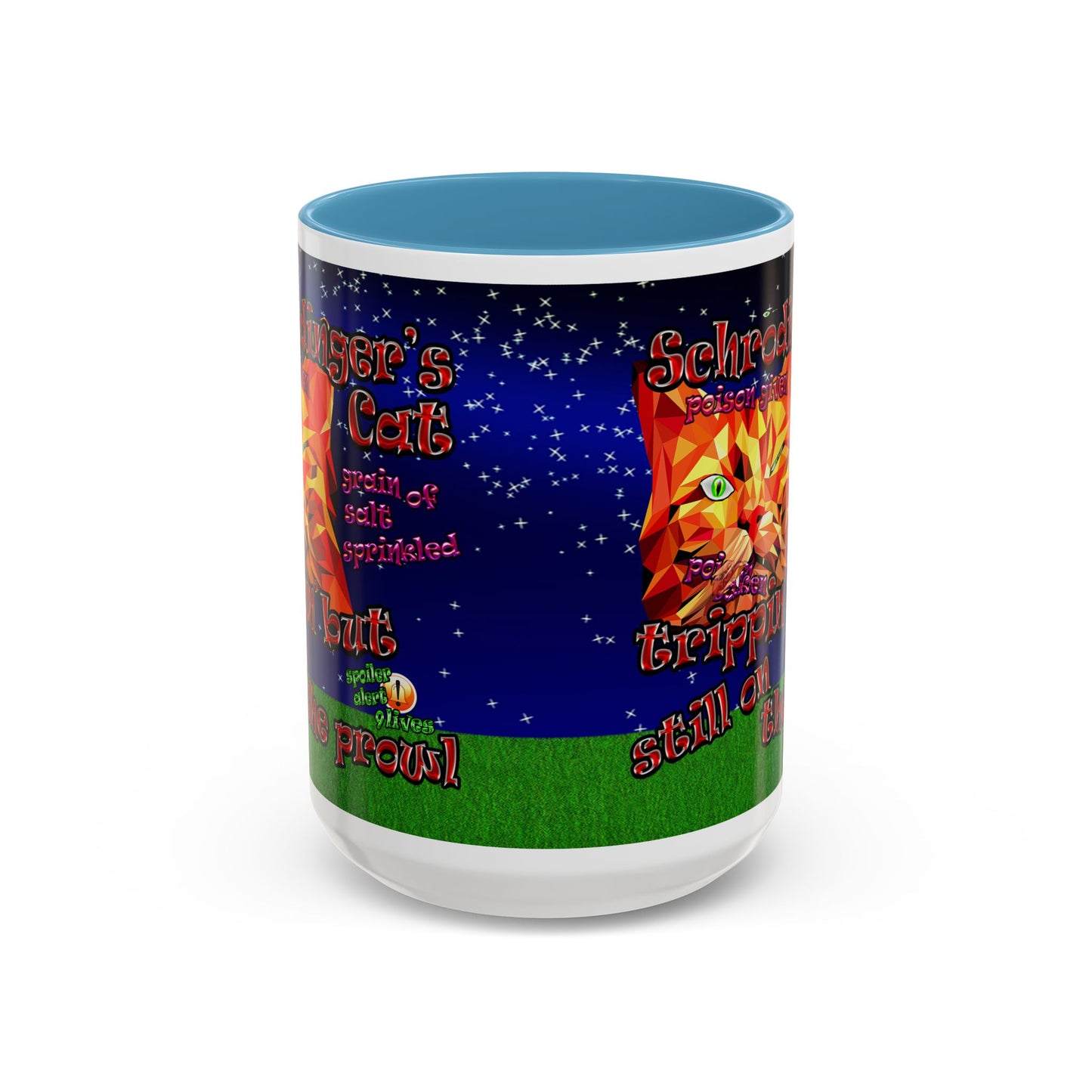 schrodinger's cat - Accent Mug ('snoops' background)