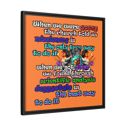 doggystyle - framed canvas art (crusta)