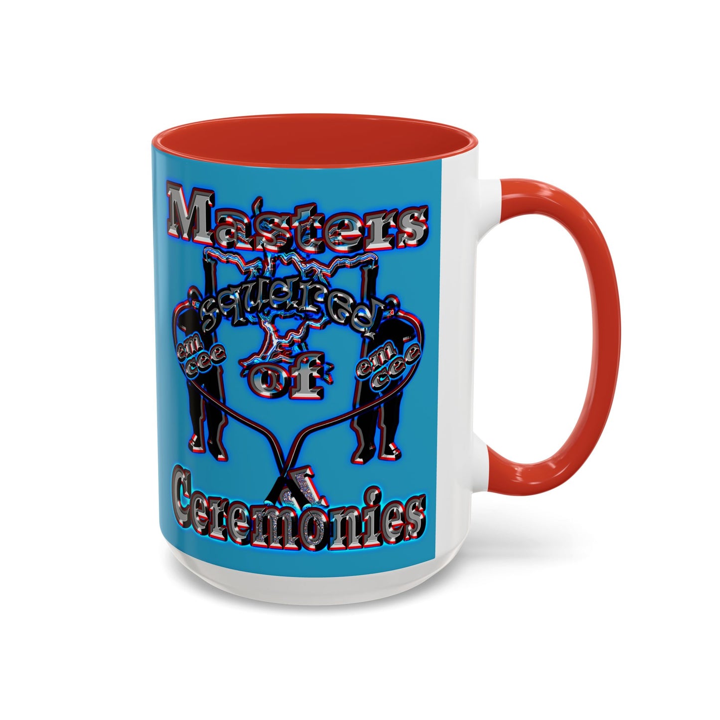 em cee squared - Accent Mug (turquoise)