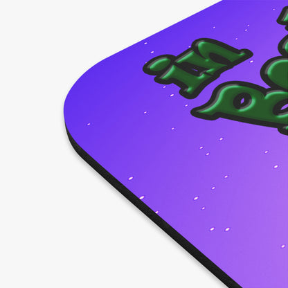 celtics logo - Mouse Pad (Rectangle) (purple-pink wave)