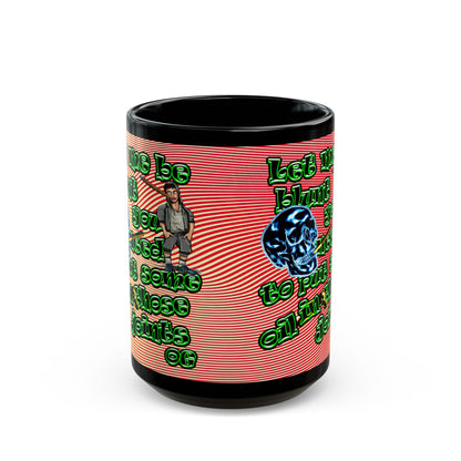 og - Black Mug (yellow-orange wave)