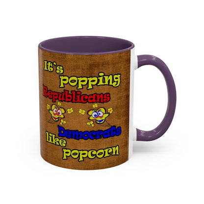 popping like popcorn - Accent Mug (brown papyrus)