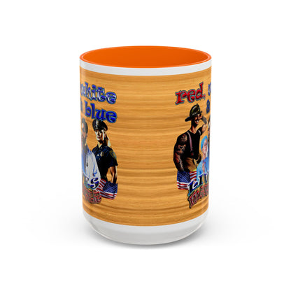 rw&b lives matter - Accent Mug (butterscotch wood finish)