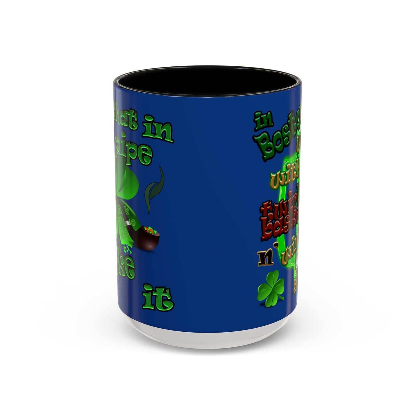 celtics logo - Accent Mug (dark blue)