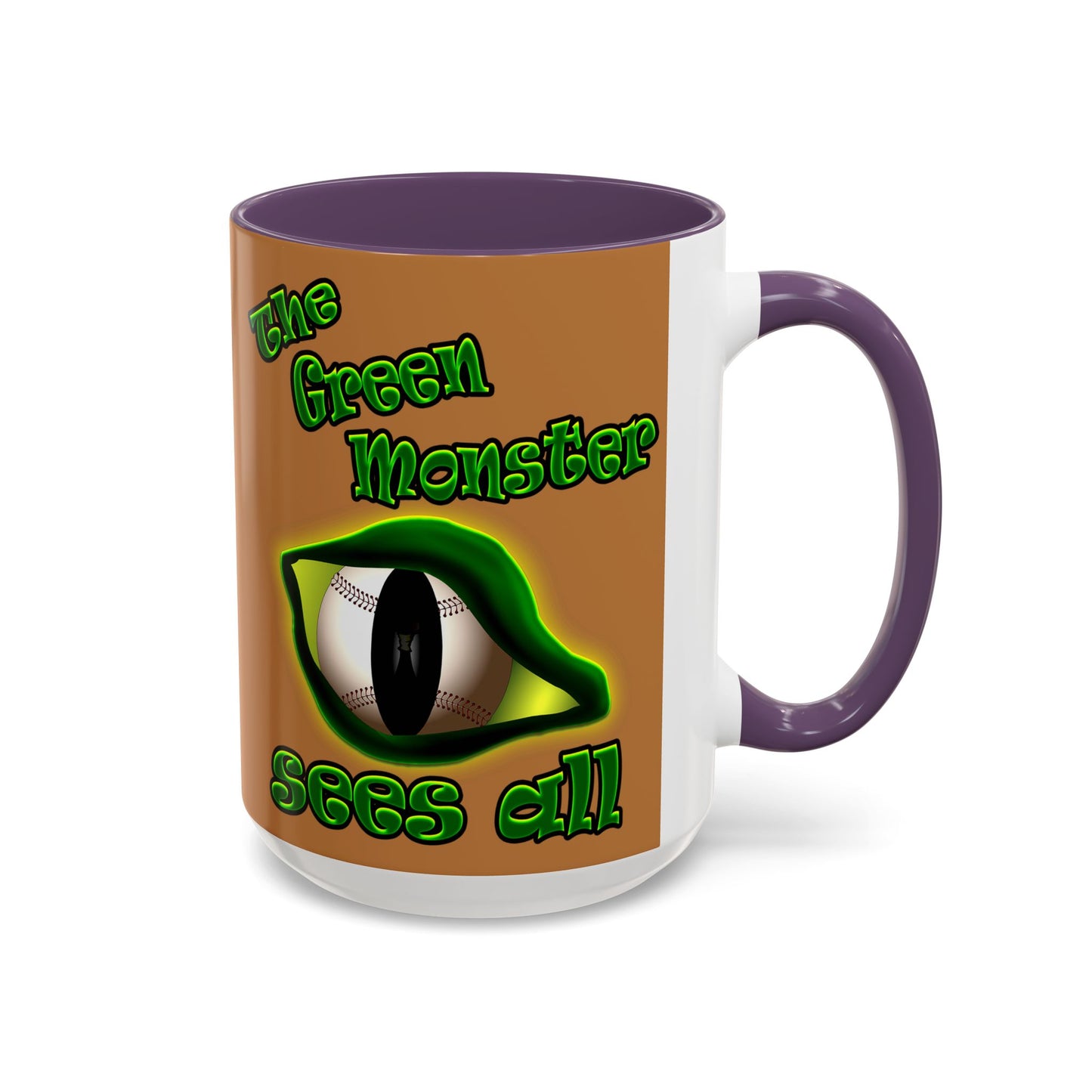 green monster - Accent Mug (light brown)