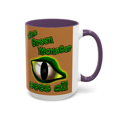 green monster - Accent Mug (light brown)