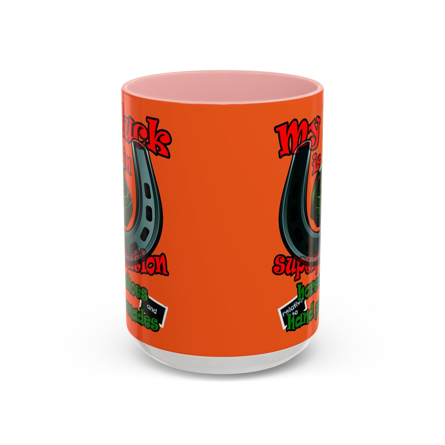 my luck - Accent Mug (orange)