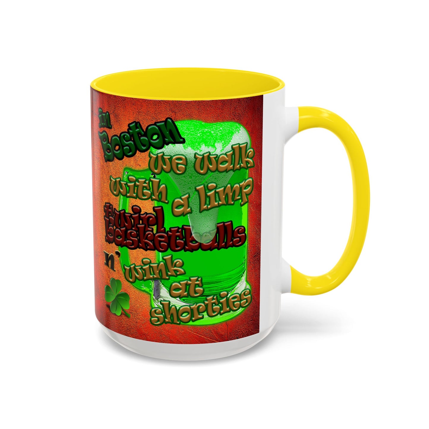 celtics logo - Accent Mug (burnt orange)