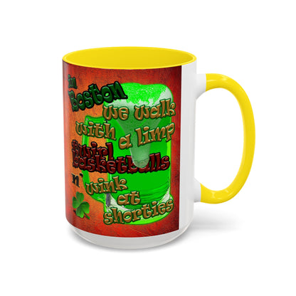 celtics logo - Accent Mug (burnt orange)