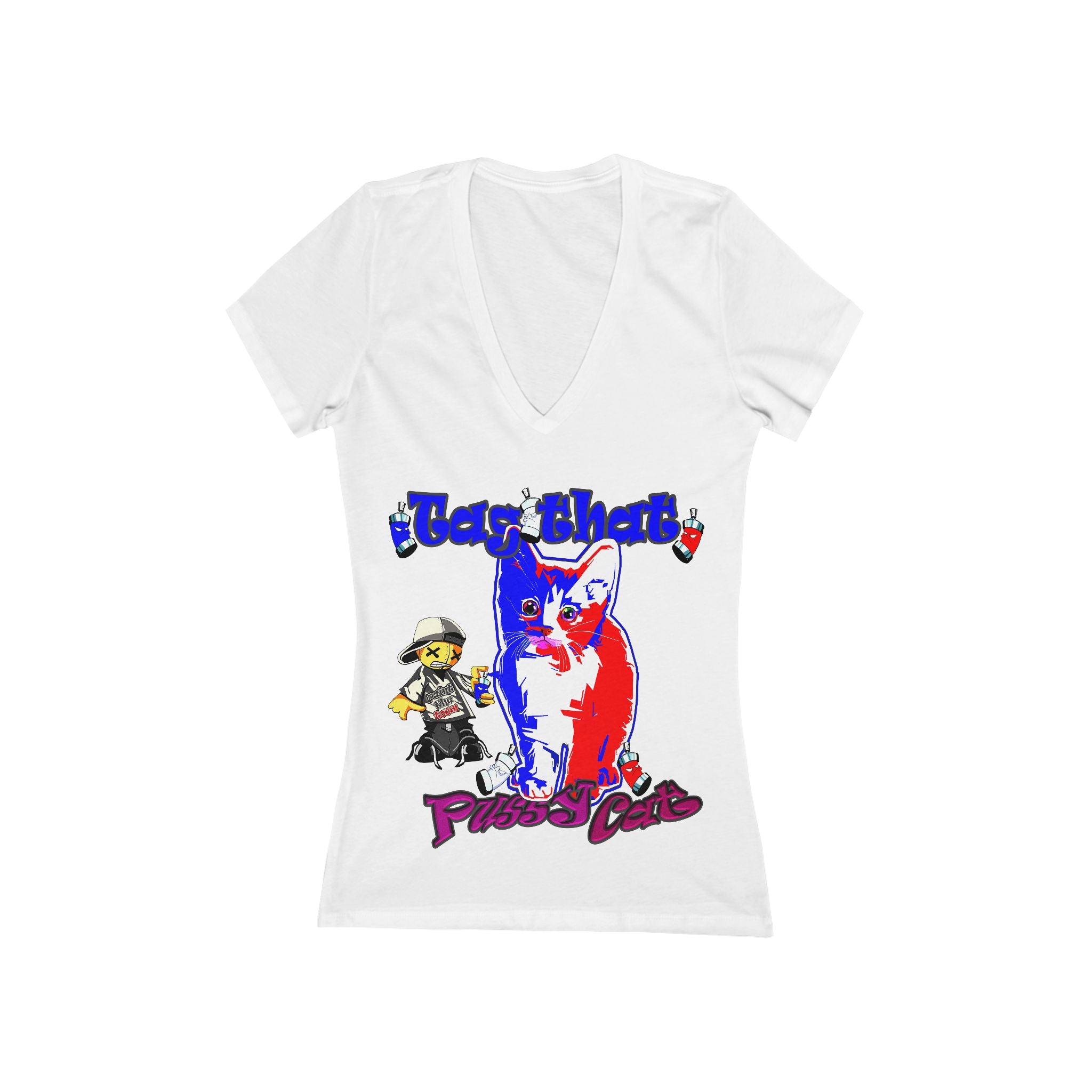 tag that - Women's Jersey Short Sleeve Deep V-Neck Tee
