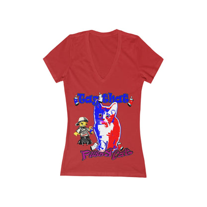 tag that - Women's Jersey Short Sleeve Deep V-Neck Tee