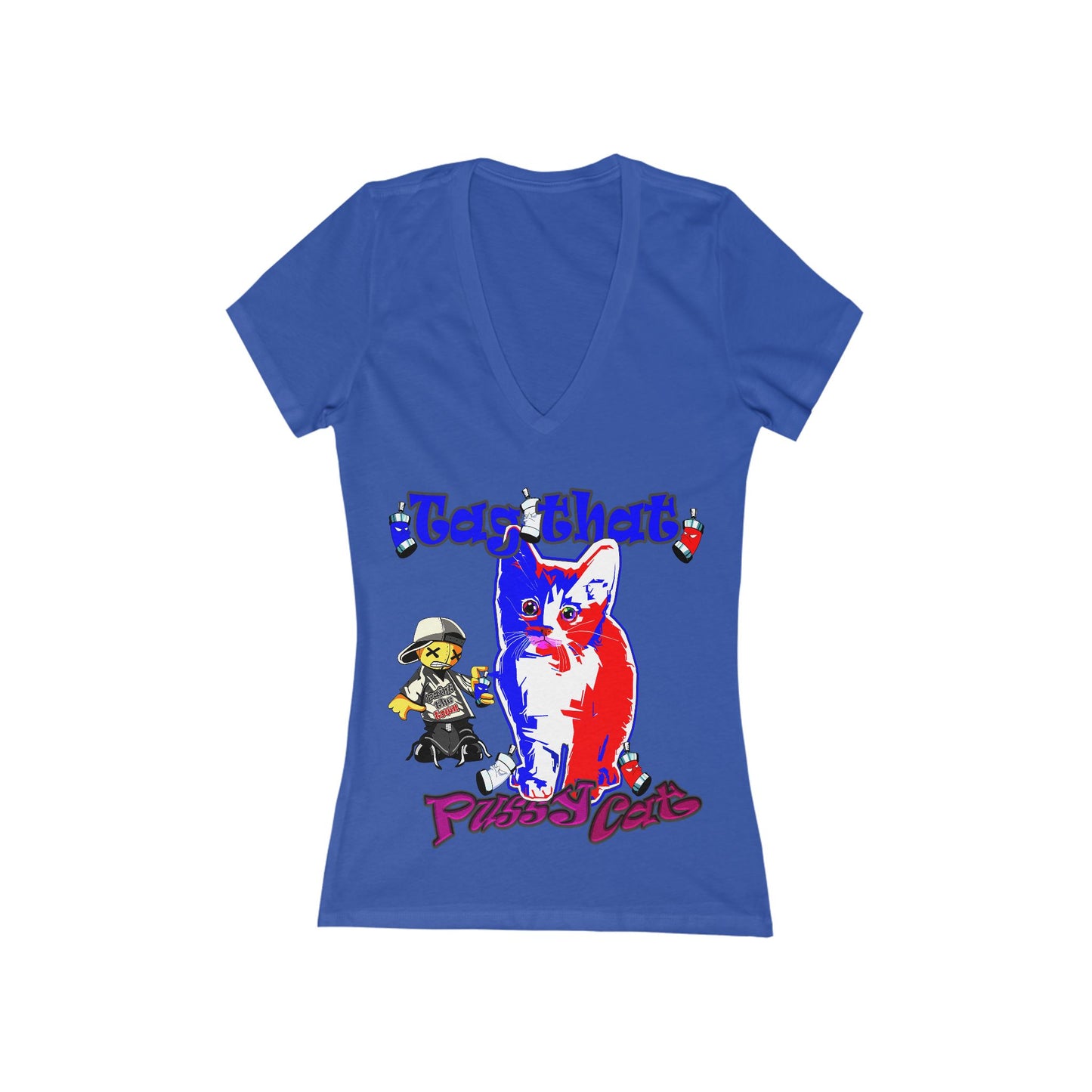 tag that - Women's Jersey Short Sleeve Deep V-Neck Tee