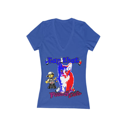 tag that - Women's Jersey Short Sleeve Deep V-Neck Tee