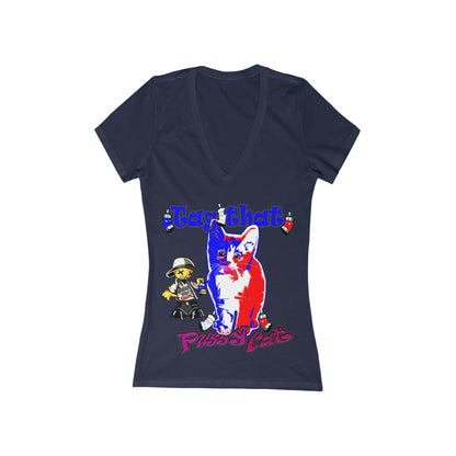 tag that - Women's Jersey Short Sleeve Deep V-Neck Tee