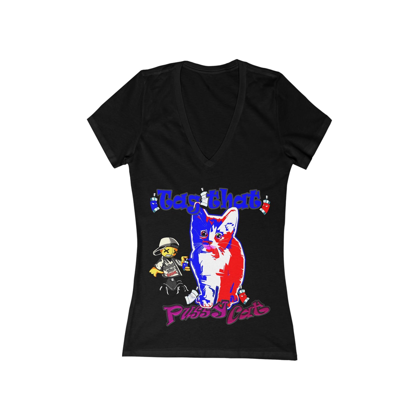 tag that - Women's Jersey Short Sleeve Deep V-Neck Tee